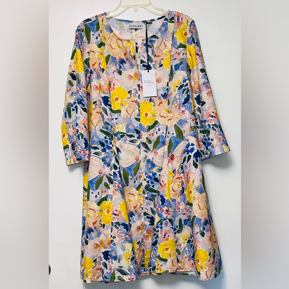 FOIL My Flare Lady linen dress that is perfect for summer. Comfy,cool & stylish - Picture 5 of 8